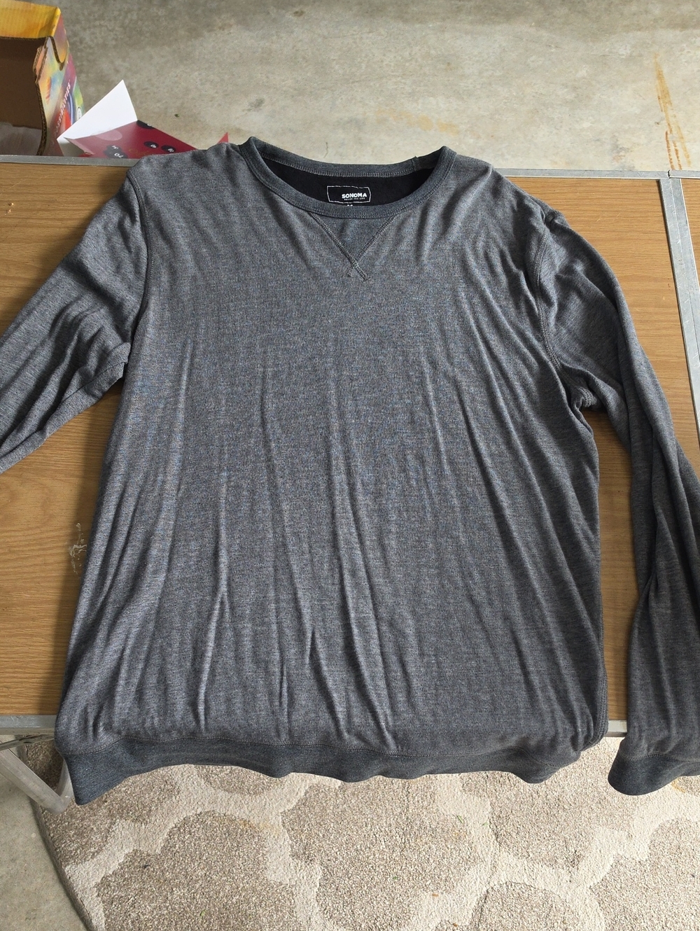 Men’s Heather Charcoal Crewneck Sweater